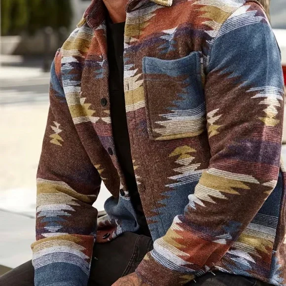 NIP men’s flannel feel button down shirt jacket, size M - Picture 4 of 10